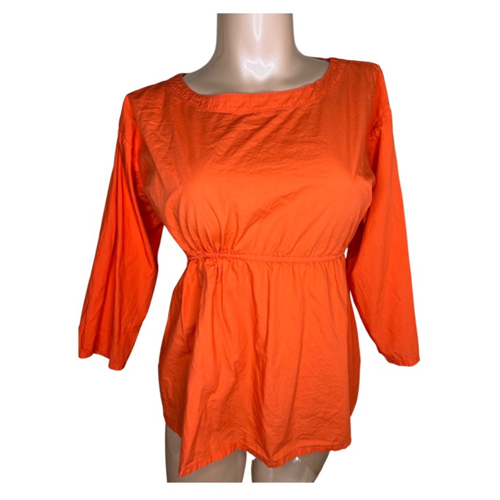 Large Orange Gap Maternity Top.